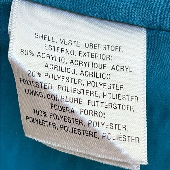 Anthropologie Elevenses Shaggy Black/Gray Chevron Striped Faux Fur Vest Small - Picture 10 of 12